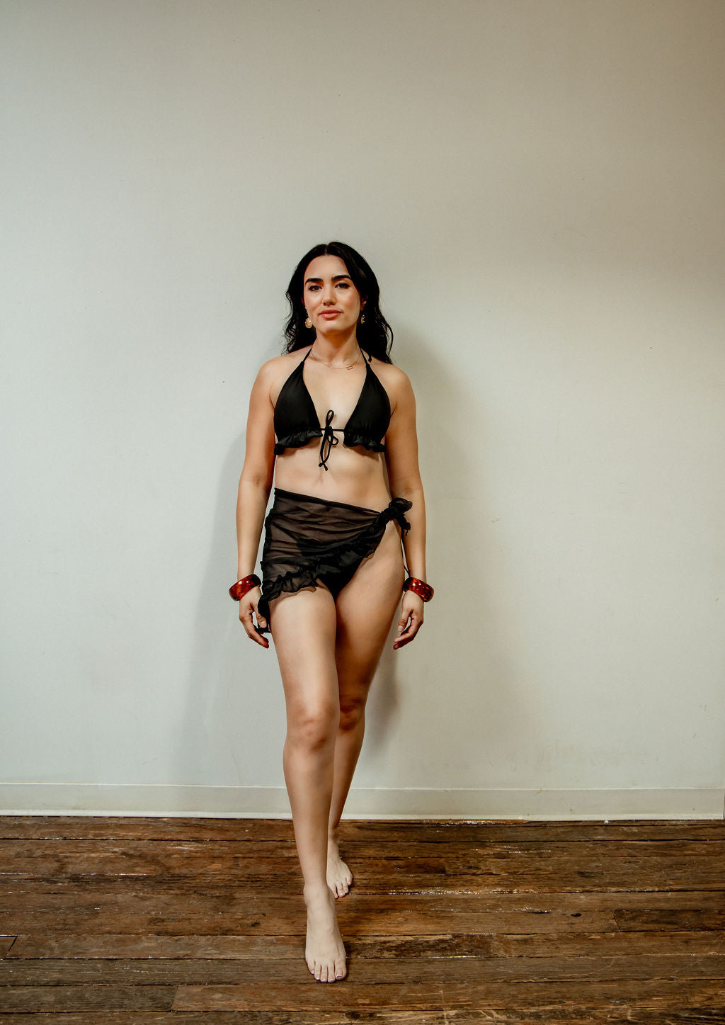 Black Bikini w skirt