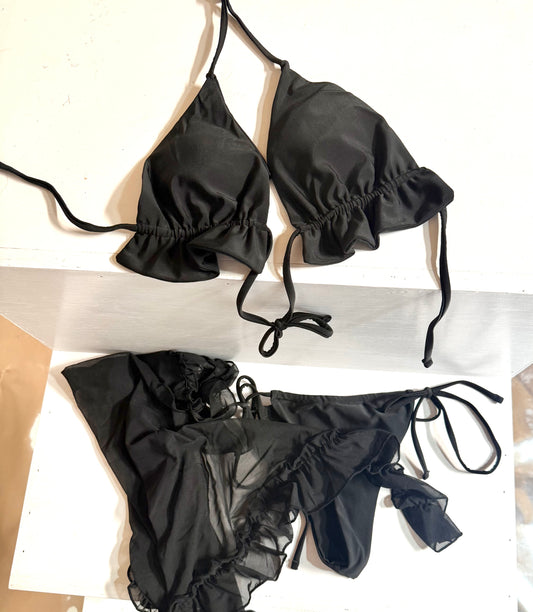 Black Bikini w skirt