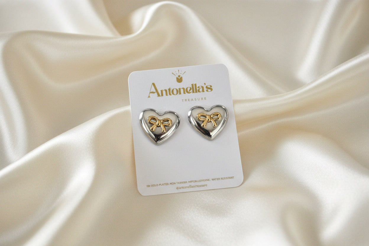 Heart studs
