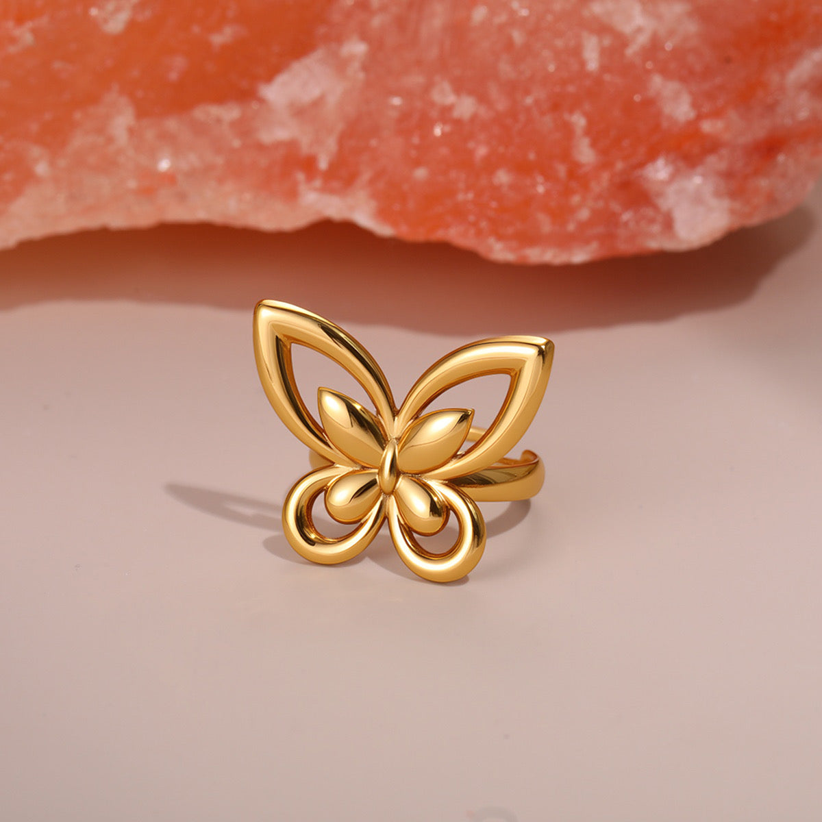 Adjustable Butterfly Ring